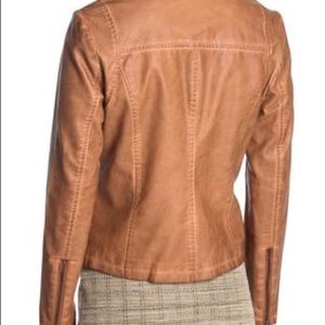 Max Studio Motor Faux Leather Jacket